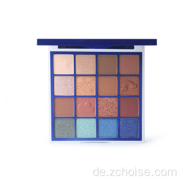 16 Farben Hochpigmentierte Lidschatten-Palette